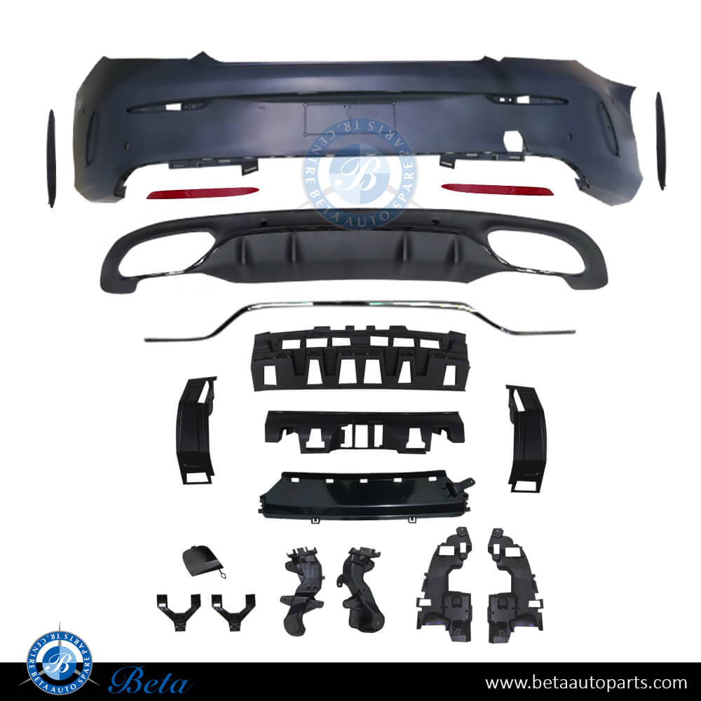 Rear Bumper with Park Assist Normal AMG for Mercedes C-Class Coupe C205 2019-2021 models Rear Bumper with Park Assist Normal AMG for Mercedes C-Class Coupe C205 2019-2021 models